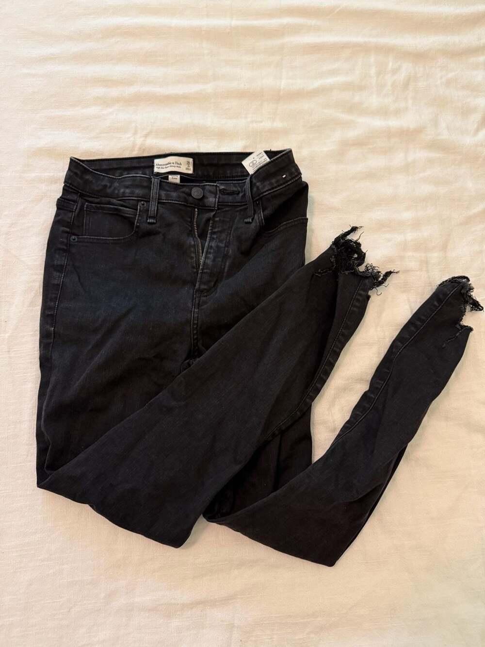 Abercrombie & Fitch Curve Love High Rise Super Skinny Ankle Jeans Size 26/2R